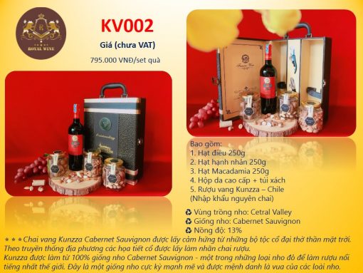 Hộp quà tặng rượu vang Tết Nhâm Dần 2022 KV002