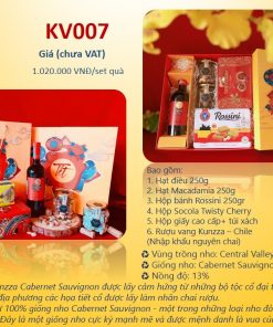 Hộp quà tặng rượu vang Tết Nhâm Dần 2022 KV007