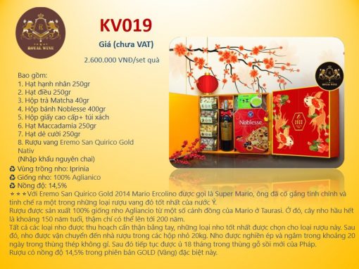 Hộp quà tặng rượu vang Tết Nhâm Dần 2022 KV019